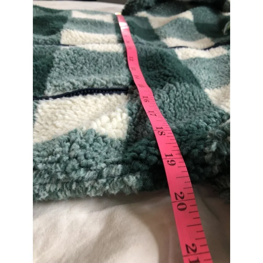 J.Crew Kids Zip-up Sherpa Jacket Boys Large Outdoor Outerwear Cabin Warm Cozy